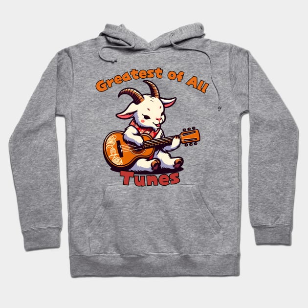 Rock and roll goat Hoodie by Japanese Fever